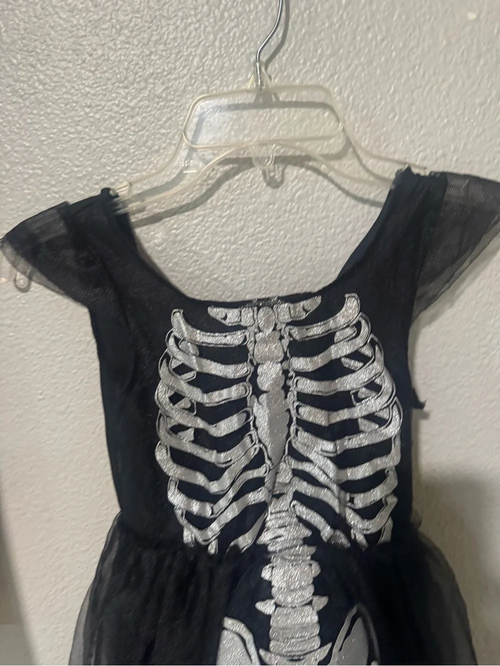 HYDE & EEK Black Skeleton Halloween costume Tulle Dress size small
